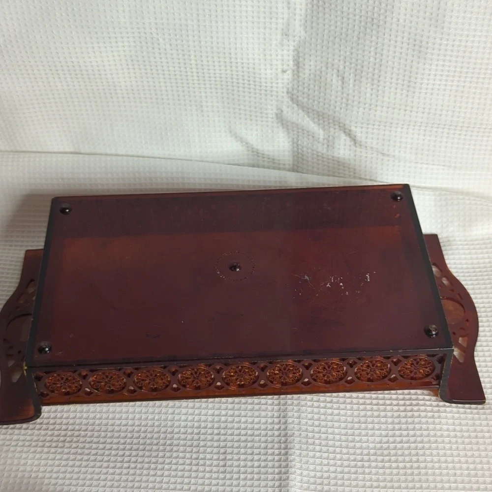 Vintage Avon plastic tray with handles